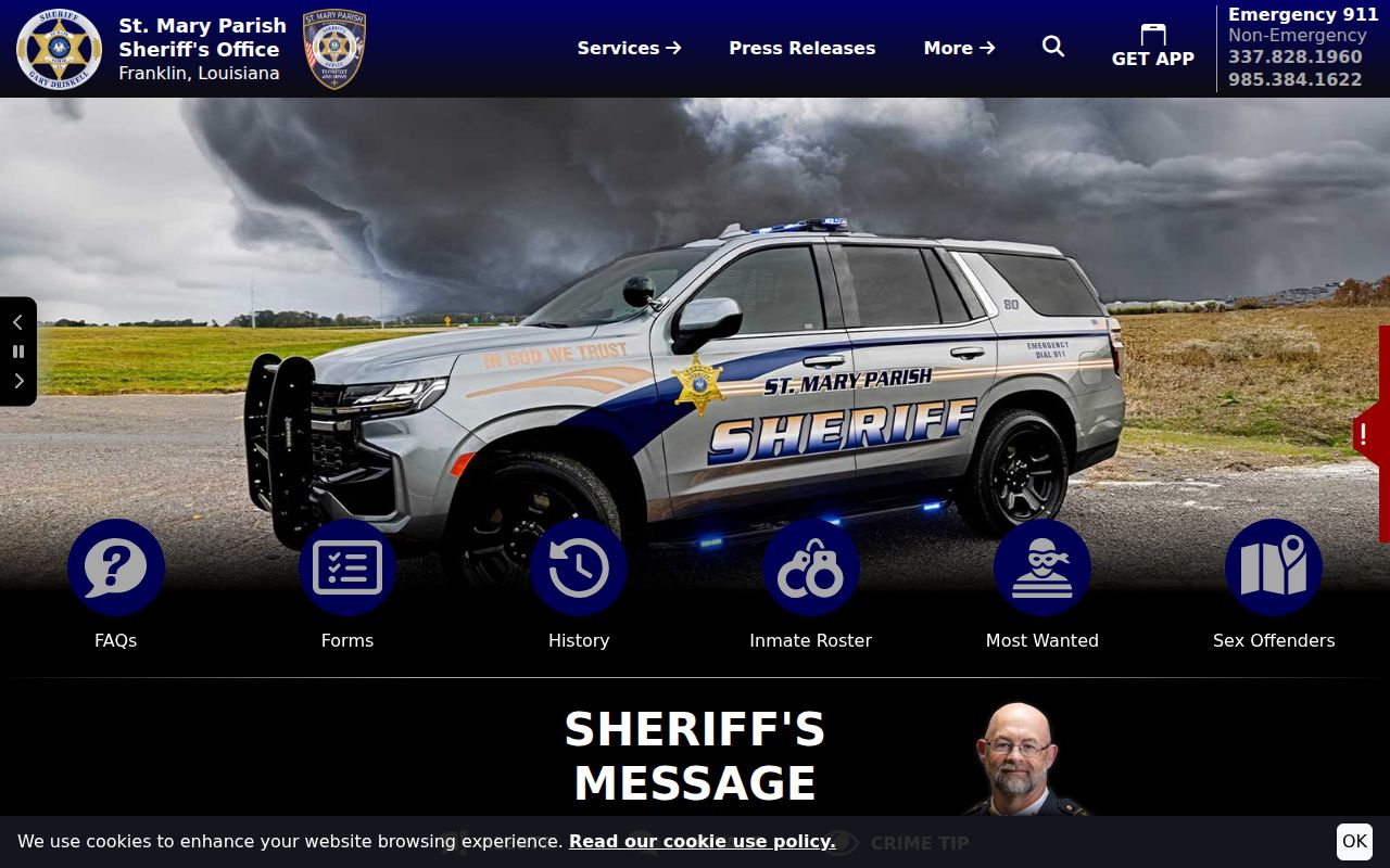 St. Mary Parish Sheriff official website